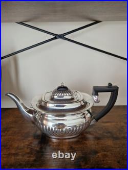 Sheffield England Silver Plated Tea & Coffee Set 4 Piece Vintage Service