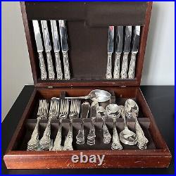 Sheffield England cutlery set 66 EPNS A1 SilverPlate 8 Piece Knives Forks Spoons