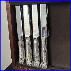 Sheffield England cutlery set 66 EPNS A1 SilverPlate 8 Piece Knives Forks Spoons