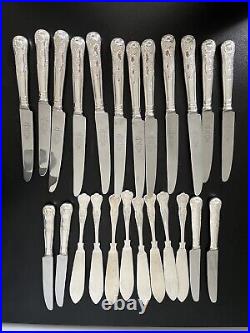 Sheffield England cutlery set 66 EPNS A1 SilverPlate 8 Piece Knives Forks Spoons