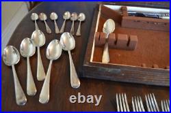 Sheffield Firth Stainless Steel Vintage Cutlery Set 44 Pieces silver plated 1920