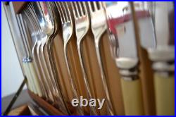 Sheffield Firth Stainless Steel Vintage Cutlery Set 44 Pieces silver plated 1920