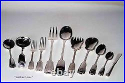 Silver 11 -pc Place Setting Fiddle Thread & Shell