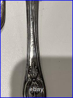 Silver Kings Pattern Collection Canteen 50 Pieces + Silver Cake Set Plated
