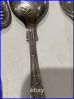 Silver Kings Pattern Collection Canteen 50 Pieces + Silver Cake Set Plated