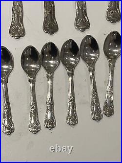 Silver Kings Pattern Collection Canteen 50 Pieces + Silver Cake Set Plated