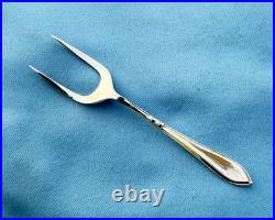 Silver Plate 7 Piece Serving Set in Original Box, 6 Forks 1 Server 5 In No Mono