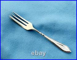 Silver Plate 7 Piece Serving Set in Original Box, 6 Forks 1 Server 5 In No Mono