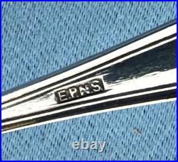 Silver Plate 7 Piece Serving Set in Original Box, 6 Forks 1 Server 5 In No Mono