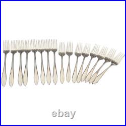 Silver Plate Lufberry Wm Rogers Mfg Co AA IS Flat Ware Chest Svc for 8 54 piece