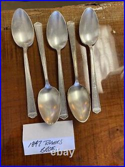 Silver Plate Silverware Flatware Lot Spoons And Forks 52 Pieces