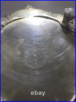 Silver Plate Tea Set 3-Piece Made in U. S. A. By Pairpoint Manufacturing Company