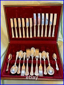 Silver Plated 44 Piece Kings Pattern Canteen of Cutlery OSBORNE SHEFFIELD