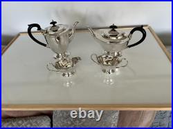 Silver Plated 4 Piece Footed Tea/coffee Service All On Raised Feet (sptcs-6) Silver Plated 4 Piece Footed Tea/coffee Service All On Raised Feet (sptcs-6)