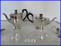 Silver Plated 4 Piece Footed Tea/coffee Service All On Raised Feet (sptcs-6) Silver Plated 4 Piece Footed Tea/coffee Service All On Raised Feet (sptcs-6)