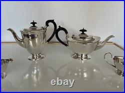 Silver Plated 4 Piece Footed Tea/coffee Service All On Raised Feet (sptcs-6) Silver Plated 4 Piece Footed Tea/coffee Service All On Raised Feet (sptcs-6)