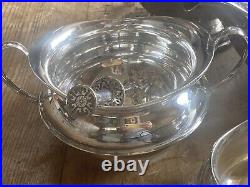 Silver Plated 5 Piece Tea & Coffee Service Sanders & Blackband Birmingham c1898