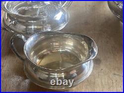 Silver Plated 5 Piece Tea & Coffee Service Sanders & Blackband Birmingham c1898