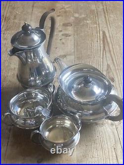 Silver Plated 5 Piece Tea & Coffee Service Sanders & Blackband Birmingham c1898