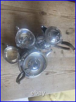 Silver Plated 5 Piece Tea & Coffee Service Sanders & Blackband Birmingham c1898