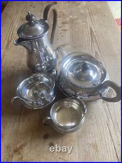 Silver Plated 5 Piece Tea & Coffee Service Sanders & Blackband Birmingham c1898