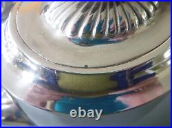 Silver Plated EPNS Tea Coffee Set 5 pieces Pot, Water, Sugar Bowl, Milk Jug