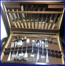 Silver Plated Part Cutlery Set Of 46 Pieces