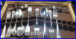 Silver Plated Part Cutlery Set Of 46 Pieces