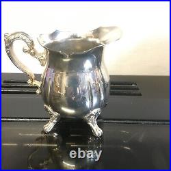 Silver Plated Teapot Set Antique Style 4 Piece Excellent Condition Jug and Bowl