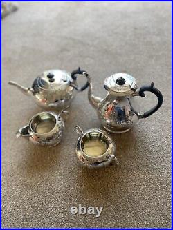 Silver Plated Vintage 4 piece Tea/Coffee Set Cooper Brothers & Sons never used