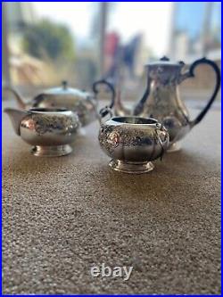 Silver Plated Vintage 4 piece Tea/Coffee Set Cooper Brothers & Sons never used