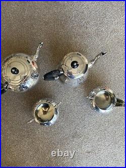 Silver Plated Vintage 4 piece Tea/Coffee Set Cooper Brothers & Sons never used
