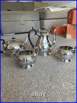 Silver Plated Vintage 4 piece Tea/Coffee Set Cooper Brothers & Sons never used
