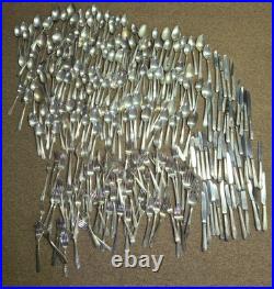 Silver Plated Vintage Flatware Mixed Lot 284 Pieces