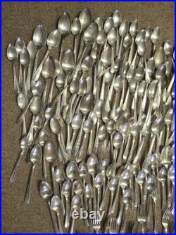 Silver Plated Vintage Flatware Mixed Lot 284 Pieces