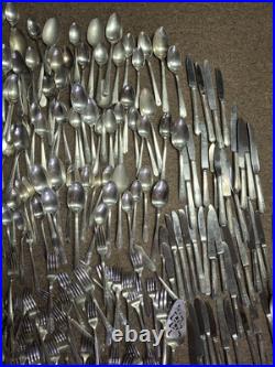 Silver Plated Vintage Flatware Mixed Lot 284 Pieces