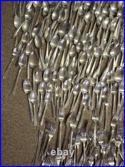 Silver Plated Vintage Flatware Mixed Lot 284 Pieces