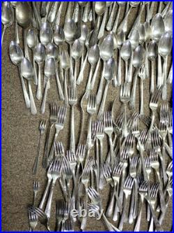 Silver Plated Vintage Flatware Mixed Lot 284 Pieces