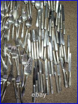 Silver Plated Vintage Flatware Mixed Lot 284 Pieces