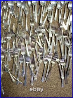 Silver Plated Vintage Flatware Mixed Lot 284 Pieces