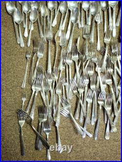 Silver Plated Vintage Flatware Mixed Lot 284 Pieces