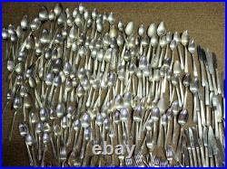 Silver Plated Vintage Flatware Mixed Lot 284 Pieces