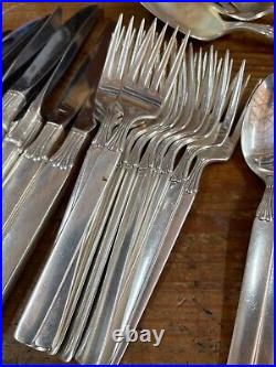 Silver Service Cutlery 51 Pieces RARE ONEIDA COMMUNITY TWILIGHT 1950'S
