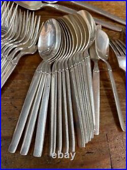 Silver Service Cutlery 51 Pieces RARE ONEIDA COMMUNITY TWILIGHT 1950'S