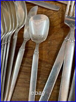 Silver Service Cutlery 51 Pieces RARE ONEIDA COMMUNITY TWILIGHT 1950'S