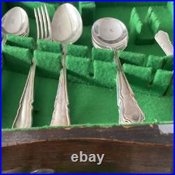 Silver plate A1 Cutlery Spoons & Forks 71 Pieces Boxed 3 drawers-quality Silver plate A1 Cutlery Spoons & Forks 71 Pieces Boxed 3 drawers-quality