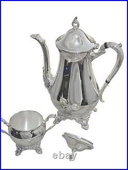Silver plate Tea/ Coffee Set No Markings /2 pieces, Beautiful Condition