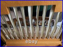Silver plated Kings pattern canteen of cutlery by Smith Seymour Ltd 44 piece