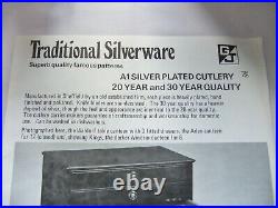 Slack & Barlow Sheffield Silver Plated 76 Piece Canteen 8 Place Settings