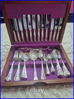 Smith Seymour Sheffield Silver Service 67 Piece Cutlery